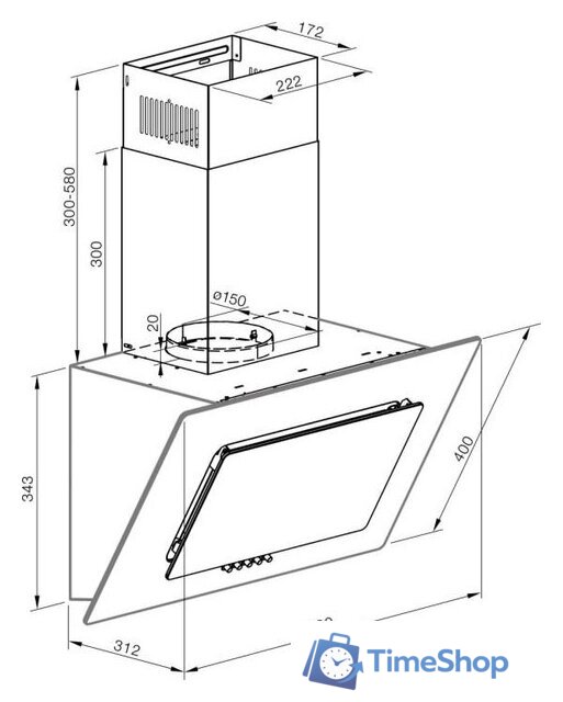 Кухонная вытяжка Graude DHE 60.1 S - Изображение №2 — Интернет-магазин Time-Shop