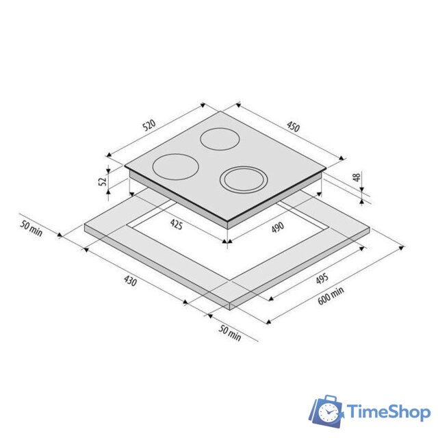 Варочная панель Krona Laurel 45 BL - Изображение №8 — Интернет-магазин Time-Shop