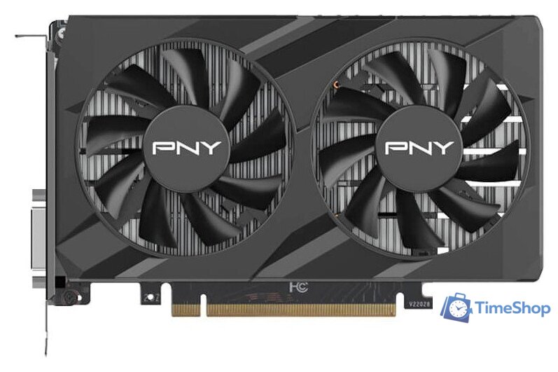 Видеокарта PNY GeForce RTX 3050 6GB Verto Dual Fan VCG30506DFXPB1 - Изображение №1 — Интернет-магазин Time-Shop