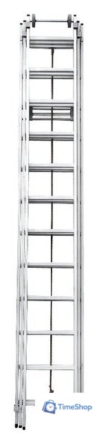 Лестница Новая высота NV 525 трёхсекционная с тросовой тягой 3x12 ступеней - Изображение №5 — Интернет-магазин Time-Shop