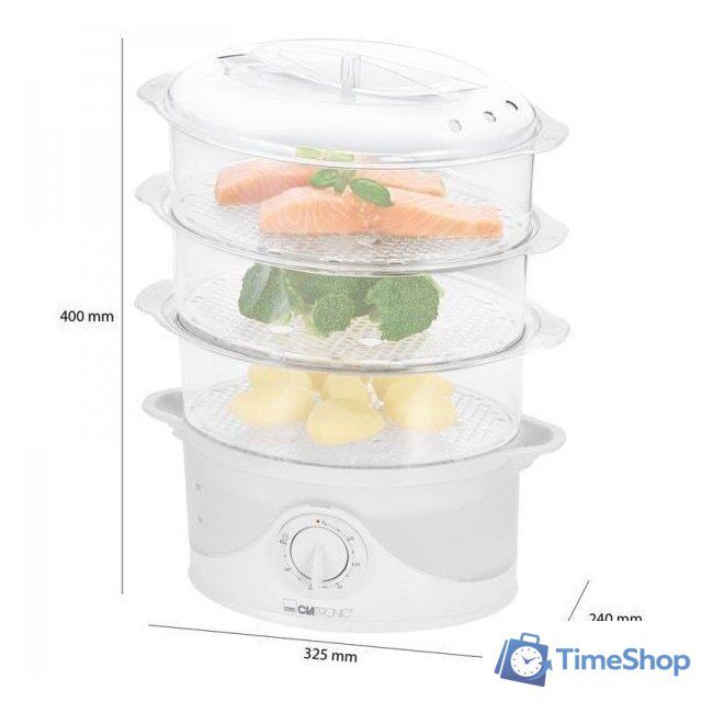 Пароварка Clatronic DG 3665 - Изображение №3 — Интернет-магазин Time-Shop