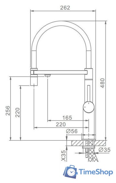 Смеситель Raglo R20.63.09 - Изображение №2 — Интернет-магазин Time-Shop