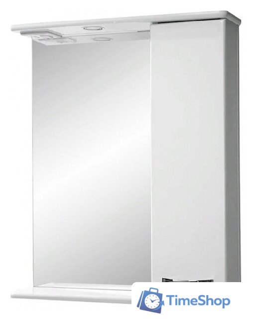 Tivoli Шкаф с зеркалом Прима 60 461776 (правый, белый) - Изображение №1 — Интернет-магазин Time-Shop