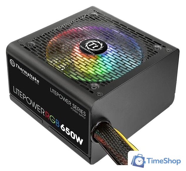 Блок питания Thermaltake Litepower RGB 650W LTP-650AL2NK - Изображение №1 — Интернет-магазин Time-Shop