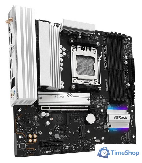 Материнская плата ASRock A620AM Pro RS WiFi - Изображение №2 — Интернет-магазин Time-Shop