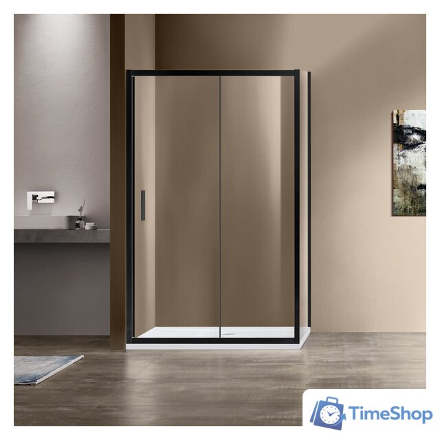 Душевой уголок Vincea Garda VSR-1G8014CLB (черный/прозрачное) - Изображение №1 — Интернет-магазин Time-Shop