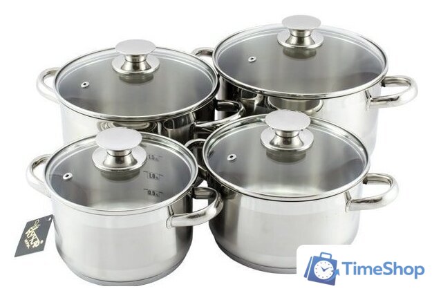 Набор кастрюль Кухар Лотос Традиция КЛ2-004С - Изображение №1 — Интернет-магазин Time-Shop