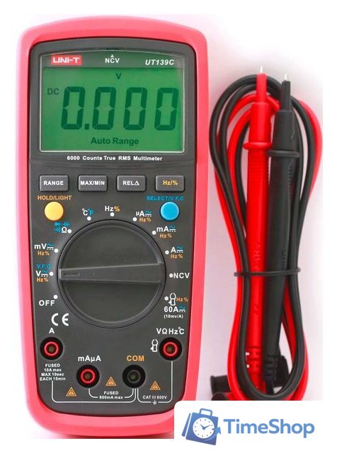 Мультиметр UNI-T UT139C - Изображение №3 — Интернет-магазин Time-Shop