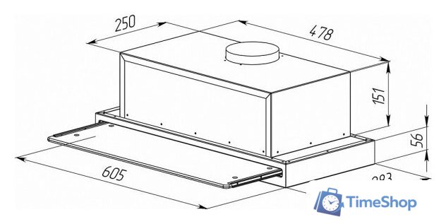 Кухонная вытяжка Zigmund & Shtain K 015.6 B - Изображение №2 — Интернет-магазин Time-Shop