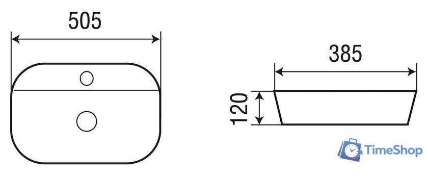 Умывальник WeltWasser Elbach 2202 K509 - Изображение №4 — Интернет-магазин Time-Shop