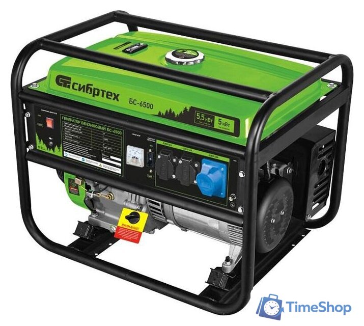 Бензиновый генератор СибрТех БС-6500 - Изображение №1 — Интернет-магазин Time-Shop