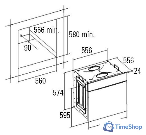 Электрический духовой шкаф CATA MRA 7108 WH - Изображение №2 — Интернет-магазин Time-Shop