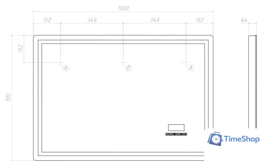  Vigo Зеркало Geometry Media voice 1000 - Изображение №14 — Интернет-магазин Time-Shop