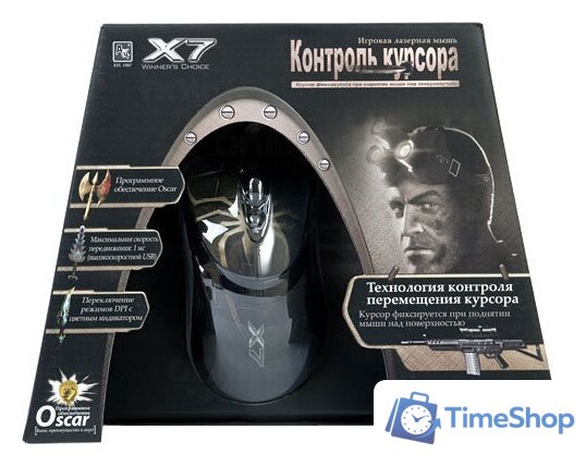 Игровая мышь A4Tech XL-747H (черный/коричневый) - Изображение №3 — Интернет-магазин Time-Shop