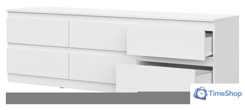Комод НК-Мебель Stern ТВ-6Я 190 72677770 (белый) - Изображение №2 — Интернет-магазин Time-Shop