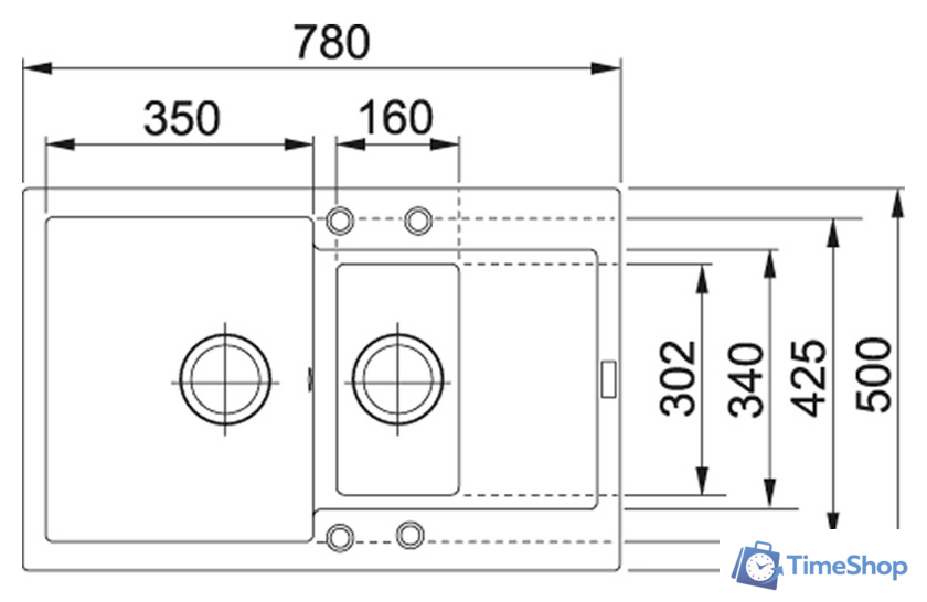 Кухонная мойка Franke MRG 651-78 (графит) - Изображение №2 — Интернет-магазин Time-Shop
