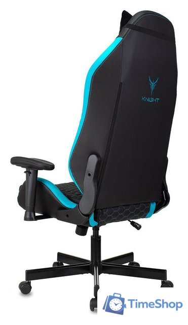 Игровое (геймерское) кресло Knight Neon (черный/голубой) - Изображение №5 — Интернет-магазин Time-Shop