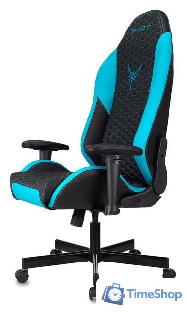 Игровое (геймерское) кресло Knight Neon (черный/голубой) - Изображение №20 — Интернет-магазин Time-Shop