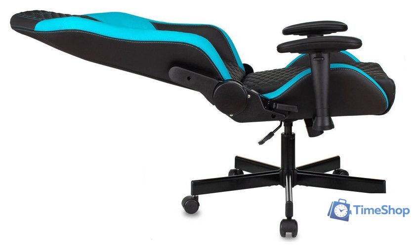 Игровое (геймерское) кресло Knight Neon (черный/голубой) - Изображение №21 — Интернет-магазин Time-Shop