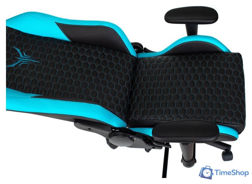 Игровое (геймерское) кресло Knight Neon (черный/голубой) - Изображение №9 — Интернет-магазин Time-Shop
