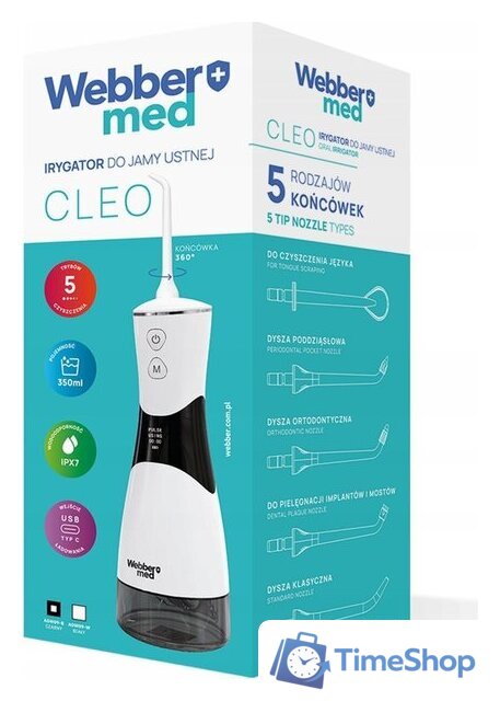 Ирригатор  Webber+ Cleo AOW09W - Изображение №15 — Интернет-магазин Time-Shop