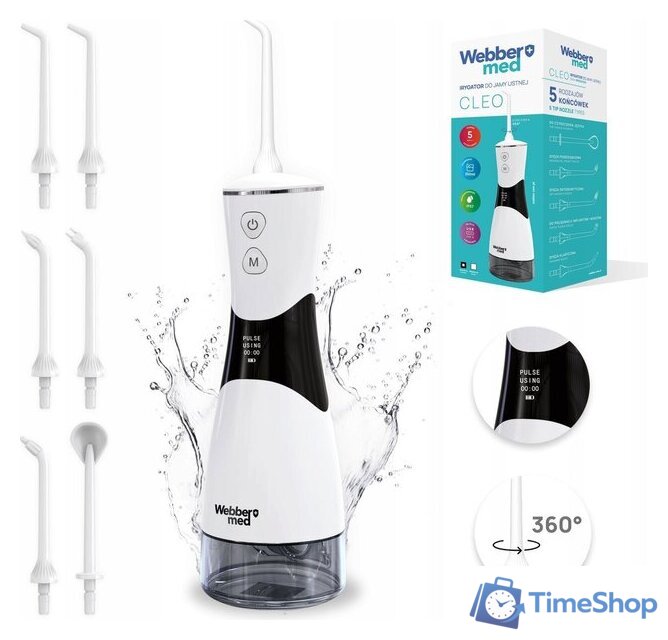Ирригатор  Webber+ Cleo AOW09W - Изображение №1 — Интернет-магазин Time-Shop