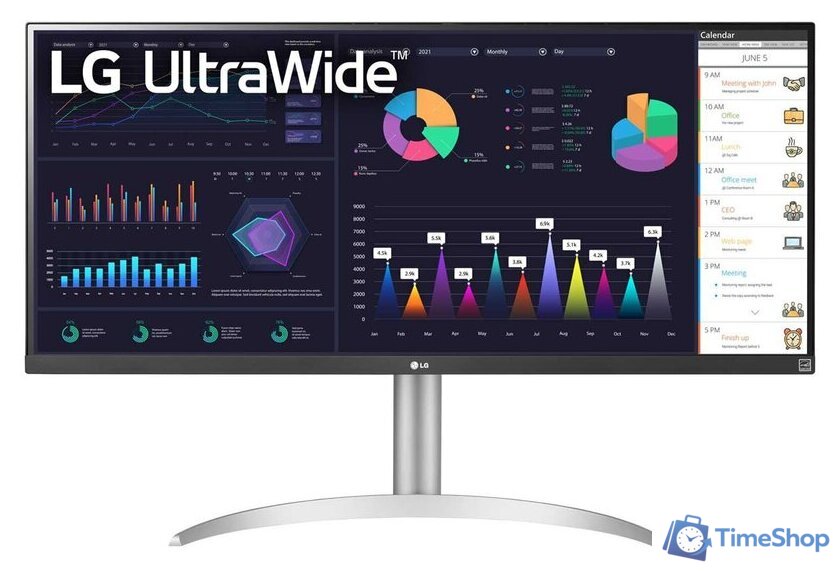 Монитор LG UltraWide 34WQ650-W - Изображение №1 — Интернет-магазин Time-Shop