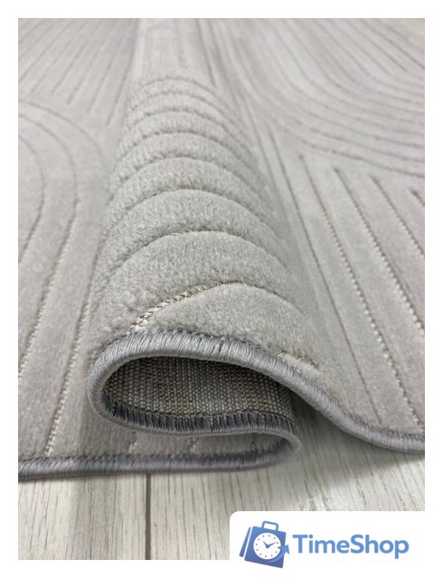 Ковер для жилой комнаты Radjab Carpet Сканди Сизаль Прямоугольник 10949A 13043RK (2x2.9, Grey/Grey) - Изображение №4 — Интернет-магазин Time-Shop