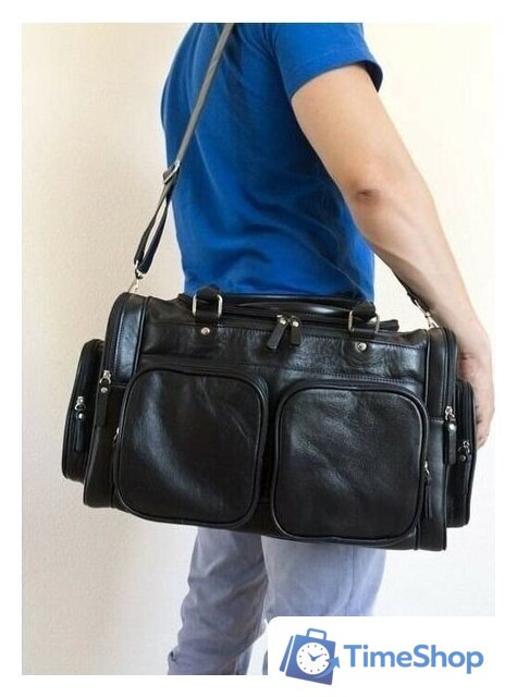 Дорожная сумка Carlo Gattini Classico Bufaloro 4012-01 (черный) - Изображение №2 — Интернет-магазин Time-Shop