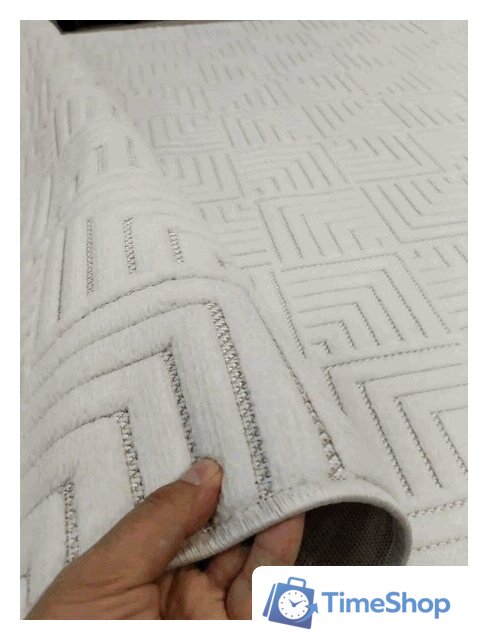 Ковер для жилой комнаты Radjab Carpet Сканди Сизаль Прямоугольник 10658A 12284RK (3x4, Krem/Krem) - Изображение №5 — Интернет-магазин Time-Shop