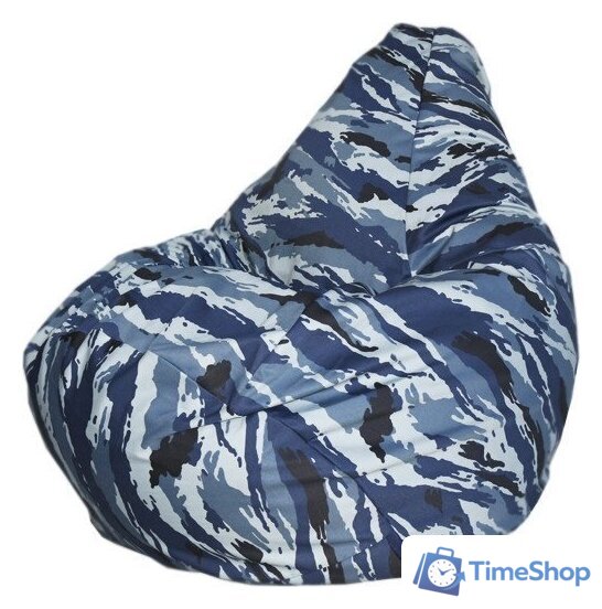 Кресло-мешок Flagman Груша Макси Г2.7-20 (синий камуфляж) - Изображение №1 — Интернет-магазин Time-Shop