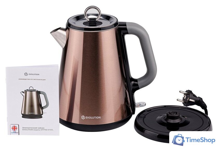 Электрический чайник Evolution KP17153 Steel - Изображение №5 — Интернет-магазин Time-Shop
