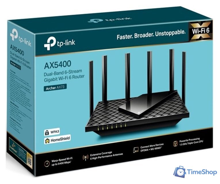 Wi-Fi роутер TP-Link Archer AX73 - Изображение №4 — Интернет-магазин Time-Shop