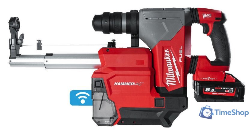 Перфоратор Milwaukee M18 ONE FHX DEL-552C Fuel 4933478506 (с 2-мя АКБ, кейс) - Изображение №1 — Интернет-магазин Time-Shop