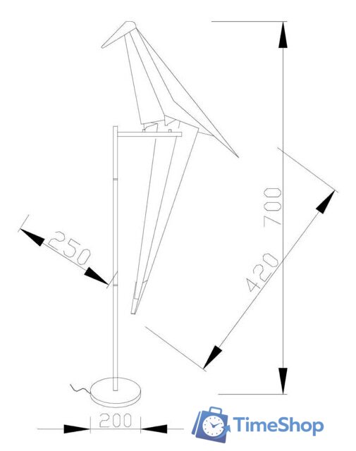 Настольная лампа Moderli Birds V3074-1TL - Изображение №3 — Интернет-магазин Time-Shop
