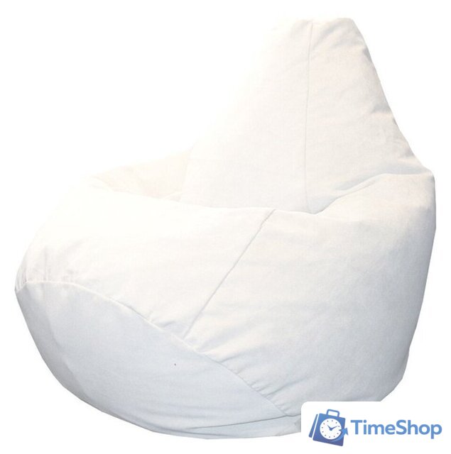 Кресло-мешок Flagman Груша Макси Г2.5-01 Verona 01 (White) - Изображение №1 — Интернет-магазин Time-Shop