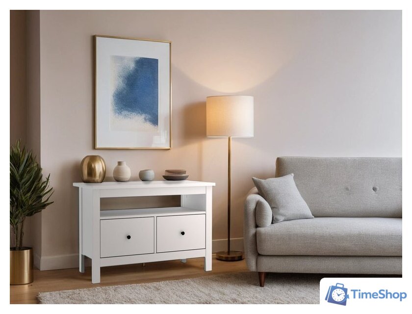 Тумба Mio Tesoro Сага 2.08.03.080.1 (белый) - Изображение №5 — Интернет-магазин Time-Shop