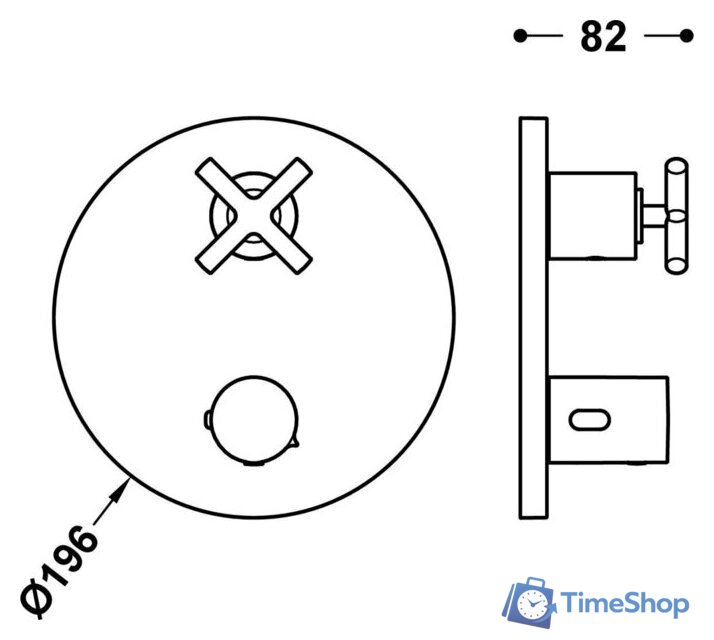 Смеситель без скрытого механизма Tres Montblanc 28325001 - Изображение №2 — Интернет-магазин Time-Shop