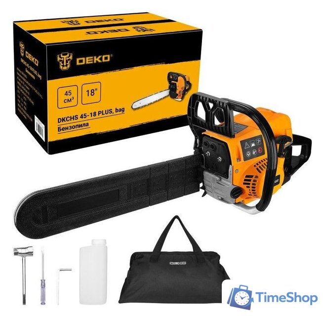 Бензопила Deko DKCHS 45-18 Plus 085-2002 - Изображение №1 — Интернет-магазин Time-Shop