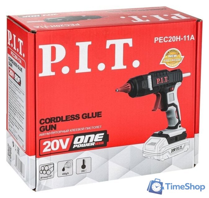 Термоклеевой пистолет P.I.T. PEC20H-11A Solo (без АКБ) - Изображение №2 — Интернет-магазин Time-Shop