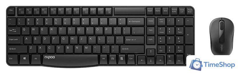 Офисный набор Rapoo X1800S (черный) - Изображение №1 — Интернет-магазин Time-Shop