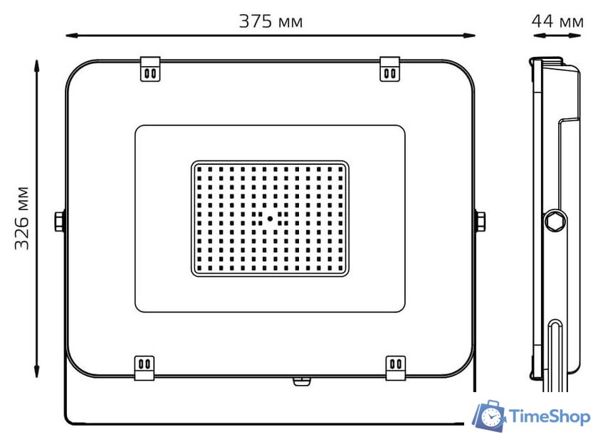 Уличный прожектор Gauss Elementary 150W 6500К 691511150 - Изображение №4 — Интернет-магазин Time-Shop
