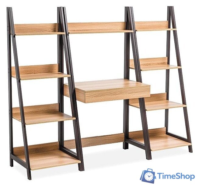Стеллаж Signal Matis A (дуб/темно-коричневый) - Изображение №3 — Интернет-магазин Time-Shop