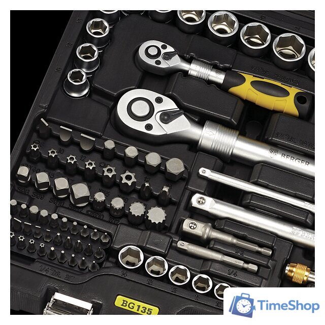 Универсальный набор инструментов Berger BG135-1214 (135 предметов) - Изображение №4 — Интернет-магазин Time-Shop