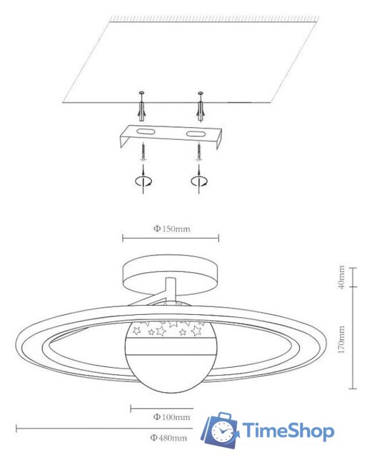 Люстра средней высоты Velante 431-107-02 - Изображение №2 — Интернет-магазин Time-Shop