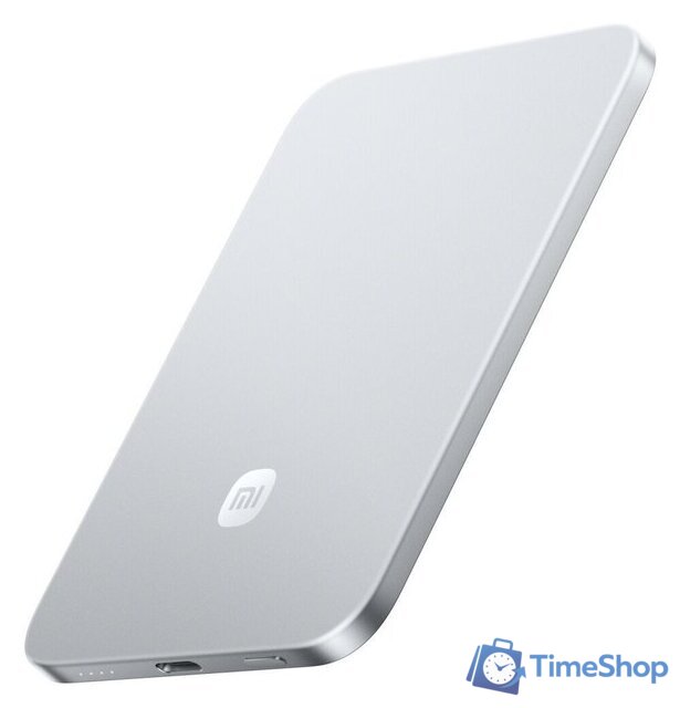 Внешний аккумулятор Xiaomi UltraThin Magnetic Power Bank 5000 15W MDY-20-EB (серебристый) - Изображение №1 — Интернет-магазин Time-Shop