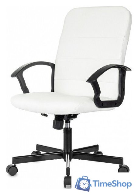 Офисное кресло Бюрократ Triest (белый, экокожа) - Изображение №3 — Интернет-магазин Time-Shop