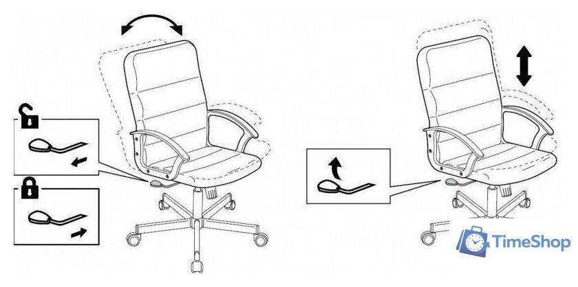 Офисное кресло Бюрократ Triest (белый, экокожа) - Изображение №12 — Интернет-магазин Time-Shop