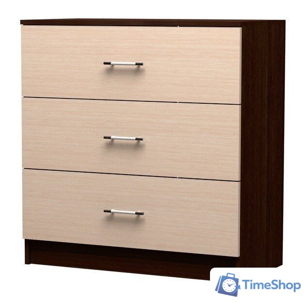Комод Горизонт Уют/Юнона 0.86 (венге-дуб) - Изображение №1 — Интернет-магазин Time-Shop