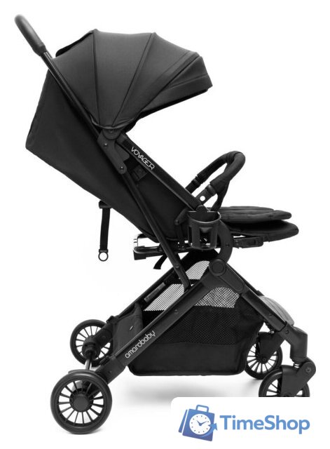 Коляска прогулочная «книга» Amarobaby Voyager (черный) - Изображение №17 — Интернет-магазин Time-Shop